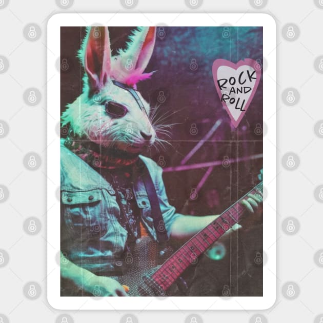 Rock and Roll - Bunny Magnet by Stitch & Stride